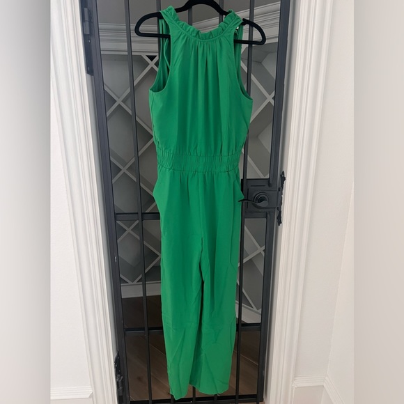 eesome Pants - Kelly Green Wide Legged Jumpsuit